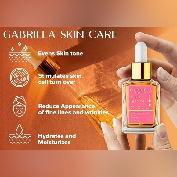 Gabriela SkinCare  Face Serum  Vitamin C  & Turmeric Extract - Picture 4 of 5